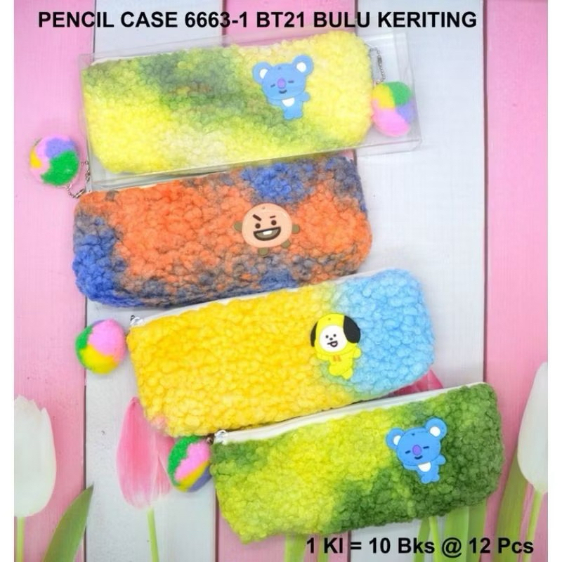 

Tempat Pensil BTS Bulu chimmy pencil case