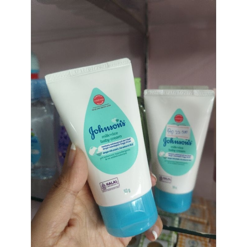 BABY CREAM MILK+RICE//BABY CREAM JHONSON'S//CREAM PELEMBAB BABY//BABY CREAM 50g