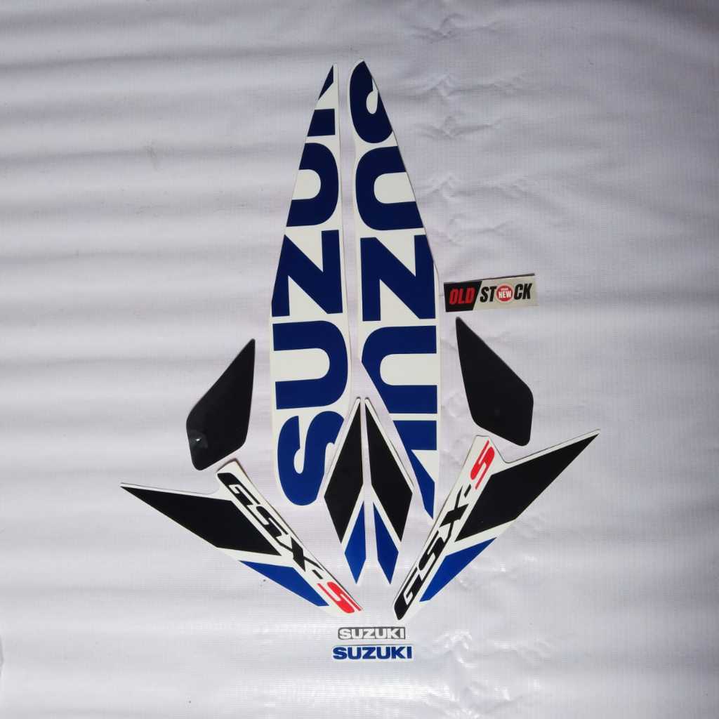 STICKER STRIPING MOTOR SUZUKI GSX-S ASLI ORIGINAL 100% ( 68018-23KQ0-YUH ) -NEW OLD STOCK-