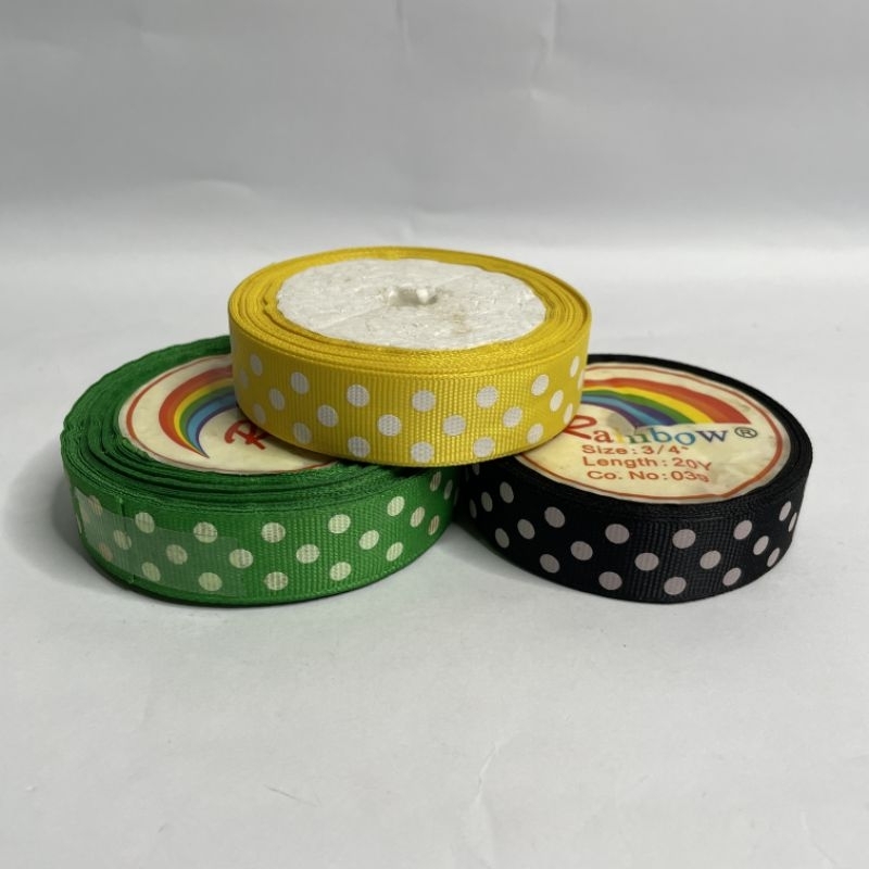 

pita satin polkadot warna 2cm 1meter
