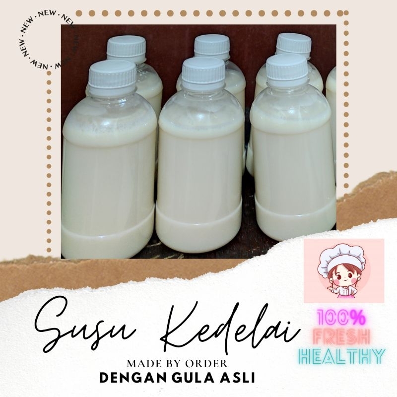 

(FRESH) SUSU SARI KEDELAI ASLI GULA ASLI NO PENGAWET ORIGINAL - 300 ML