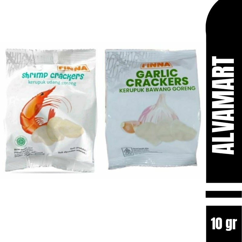 

FINNA Crackers Kerupuk Udang/Bawang Goreng kerupuk siap makan...exp 10&11