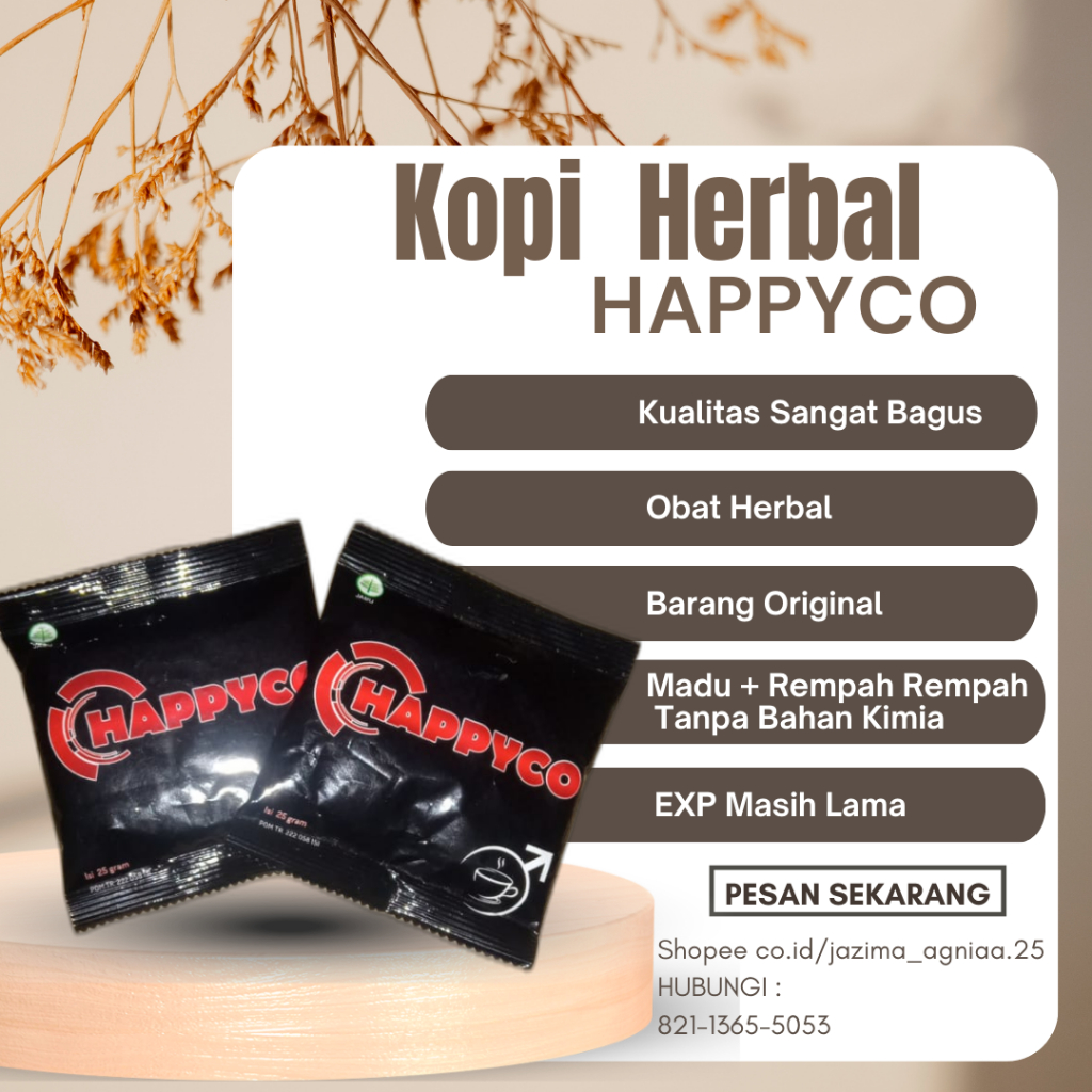 

Kopi Happyco Hitam Bubuk Stamina Kuat Murah Hitam Tanpa Ampas Kopi Asli Premium Kopi Murah Promo
