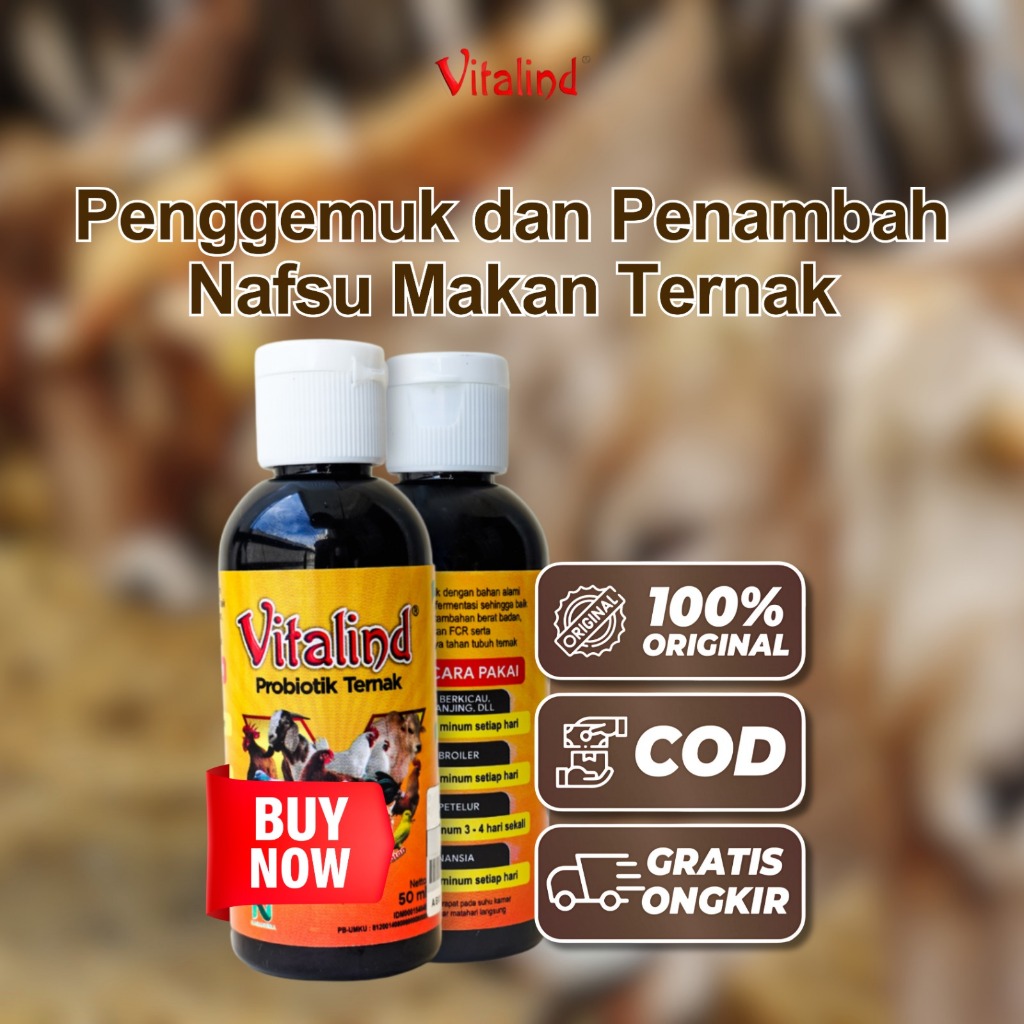 Vitamin Ternak Sapi Cepat Gemuk Penggemuk Obat Penambah Nafsu Makan Sapi Obat Cacing Ternak