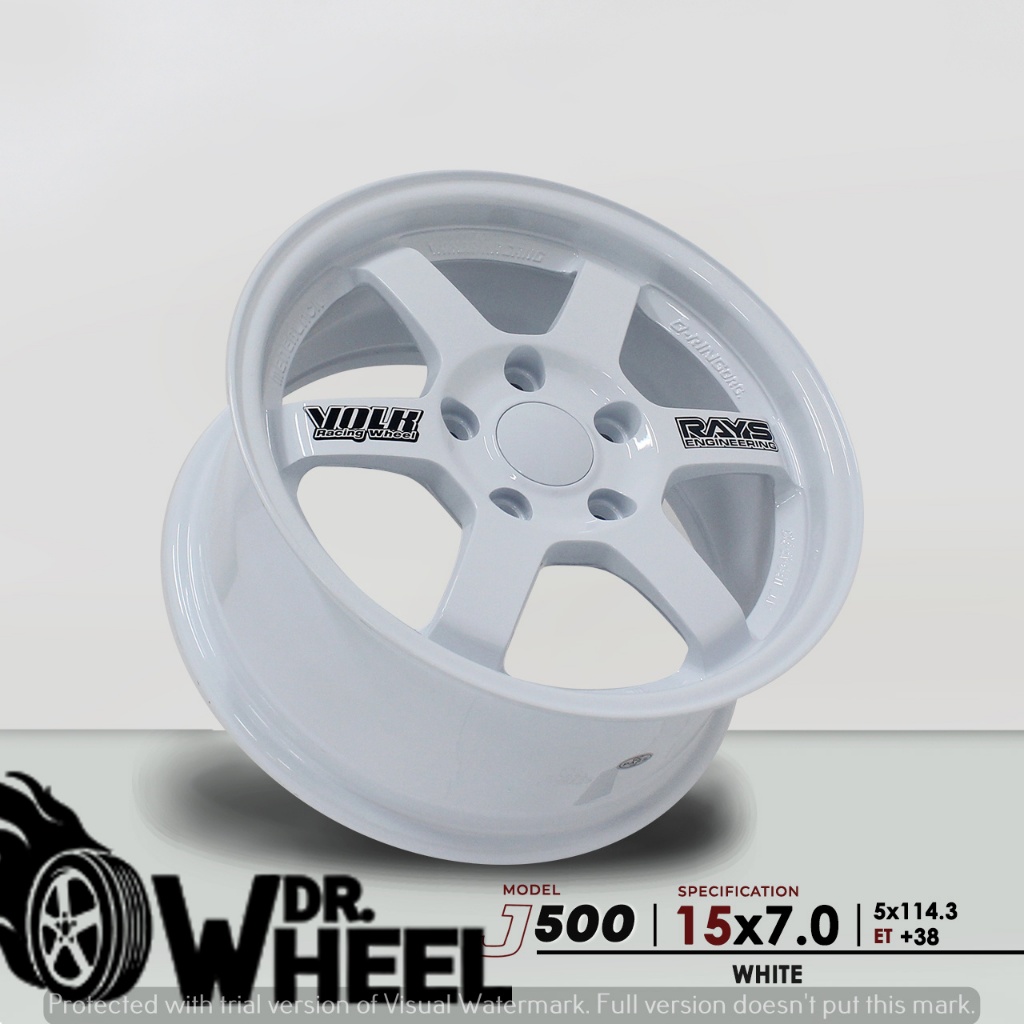 Velg mobil untuk Luxio, Taruna, Taruna Oxxy, Terios ring lebar 7 warna 5x114,3 warna putih
