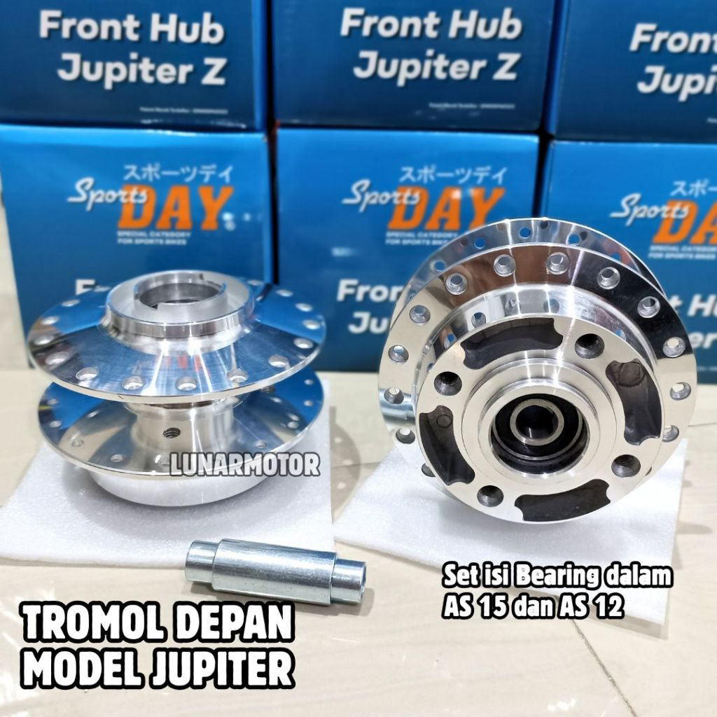 Tromol Depan Model Jupiter DAY Bubut Gilap CNC PNP AS Ninja Vixion GL MP Tiger Kualitas Mirip Ori