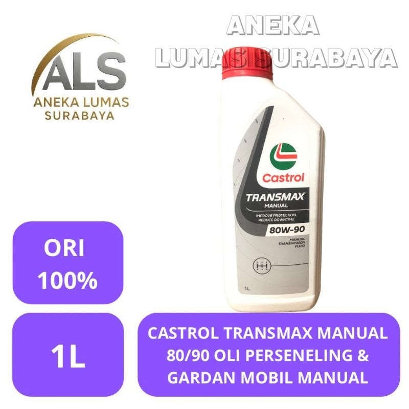 Castrol Transmax Manual GL-4 80w-90 1 Liter / Oli Gardan Mobil Manual Castrol Original