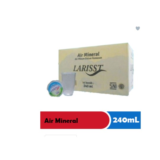 

LARISST AIR MINERAL (NEW) CUP 240/220mL