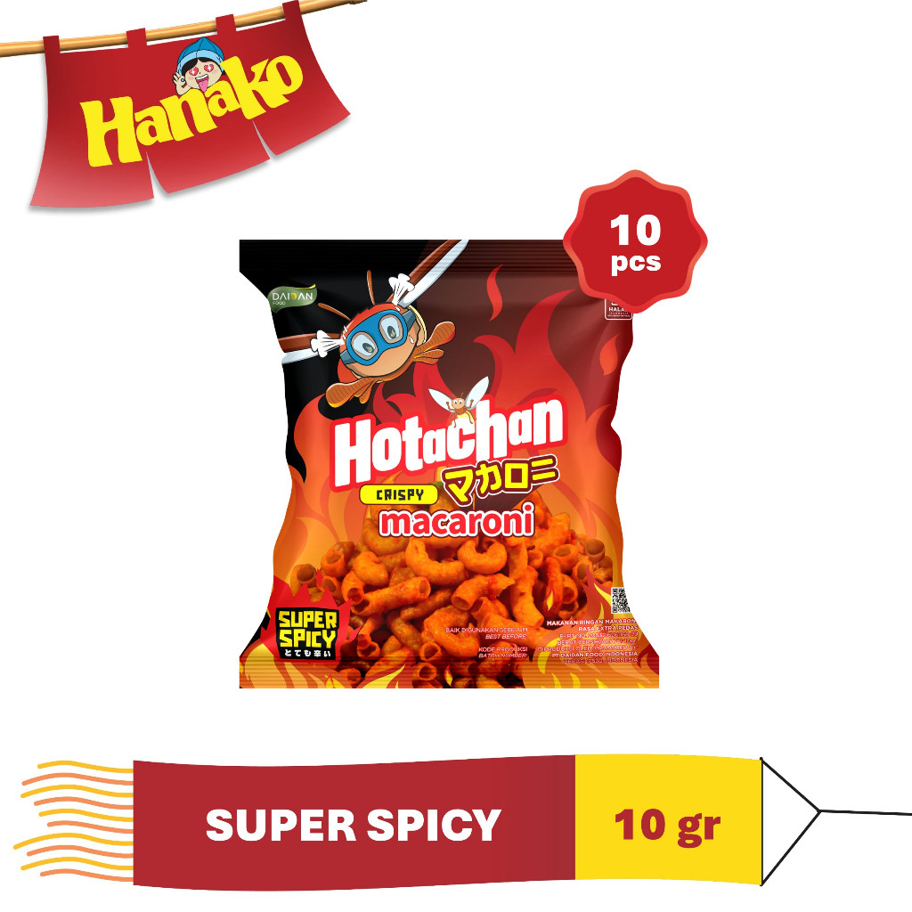 

Hotachan Crispy Macaroni Super Spicy 10 x 10 gr
