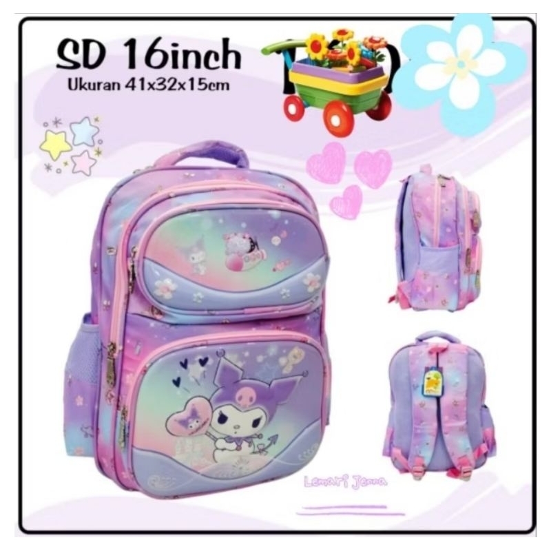 Tas Ransel Sekolah SD Kuromi Premium