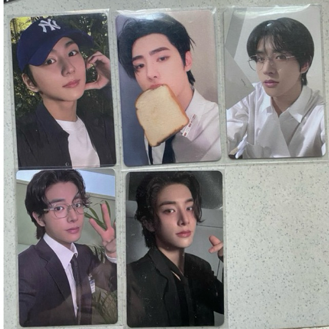 [READYSTOK] Photocard enhypen Jungwon sunjae, Hoon Gitrot, Jake SG24, jake Kantoran, Jake yt gift RU