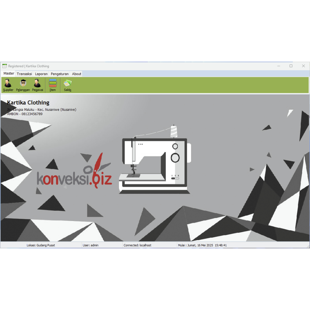 Jual Software Konveksi