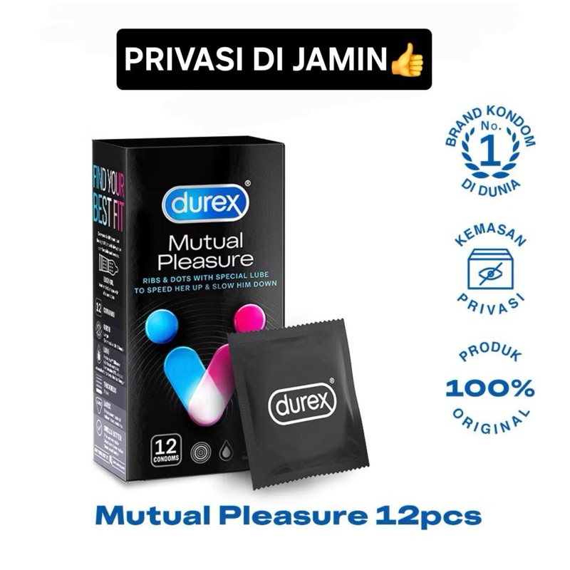 [EXP 2028]Kondom Durex Mutual Pleasure isi 12pcs