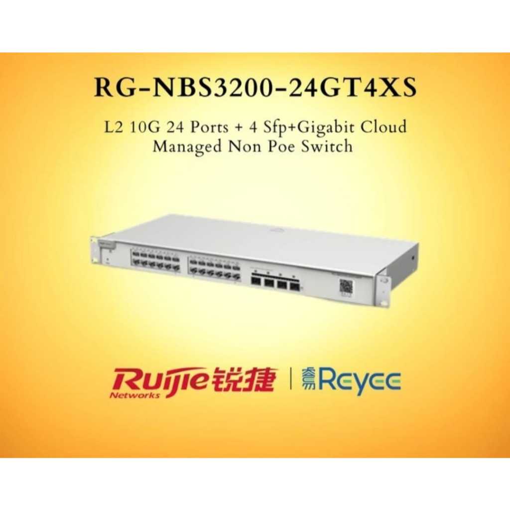 24g t4xs RG-NBS3200-24GT4XS 24Port 10G 4Port SFP 10G Managed Ruijie Reyee nbs 3200