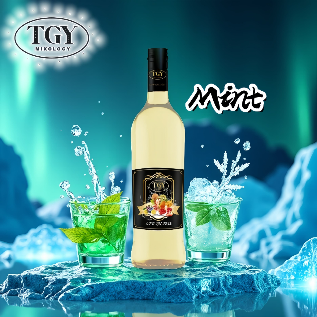 

TGY MIXOLOGY Sirup Cair Konsentrat Minuman Mint - HALAL - 750 mL - Syrup