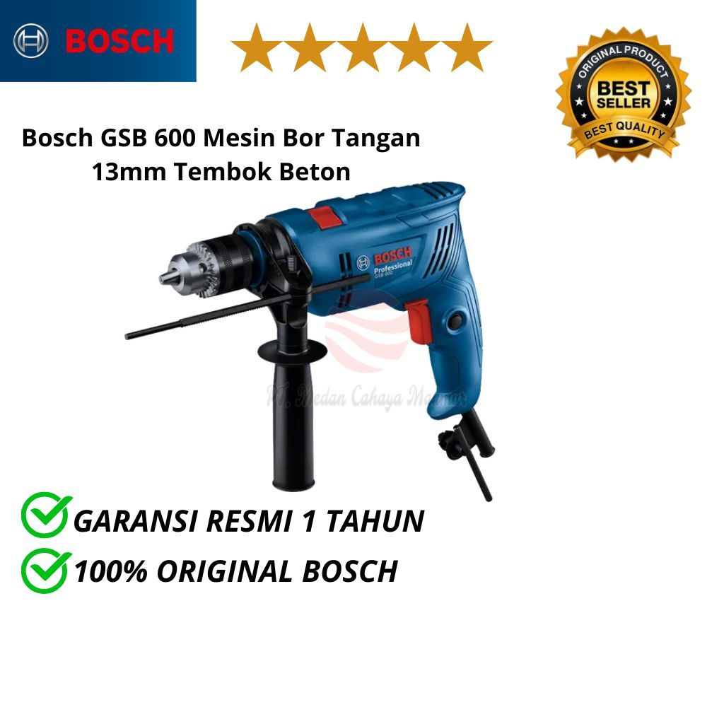 Bosch GSB 600 Mesin Bor Tangan 13 mm Tembok Beton