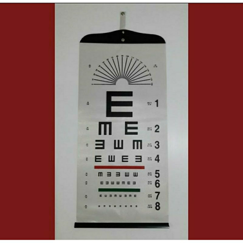 Snellen Chart Alphabet + E ( 1 Set )