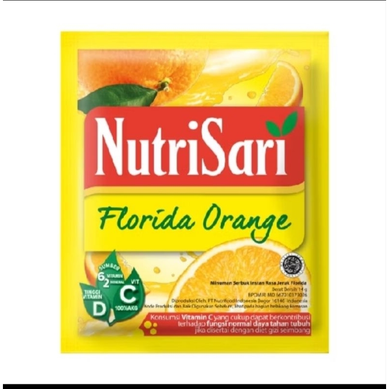 

Nutrisari Florida Orange/Belimbing Renceng isi 10pcs