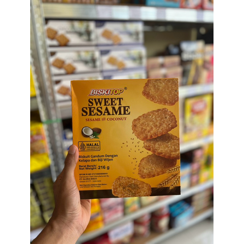 

biskitop sweet sesame box 216gr 1 karton