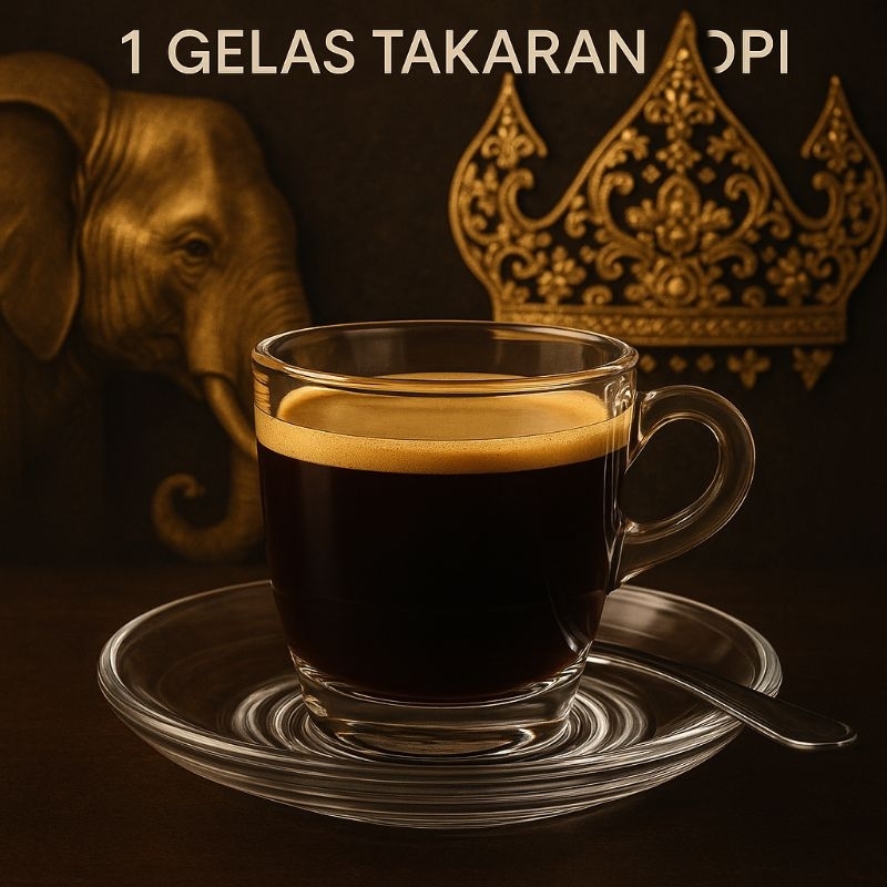 

1 Gelas Kopi Lampung Takaran Pass siap seduh