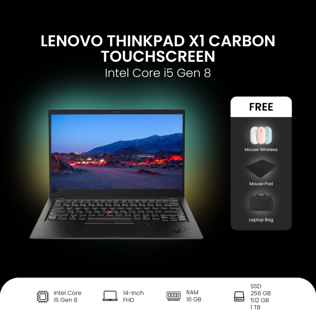 Lenovo Thinkpad X1 Carbon Core i5 Gen 8 Touchscreen