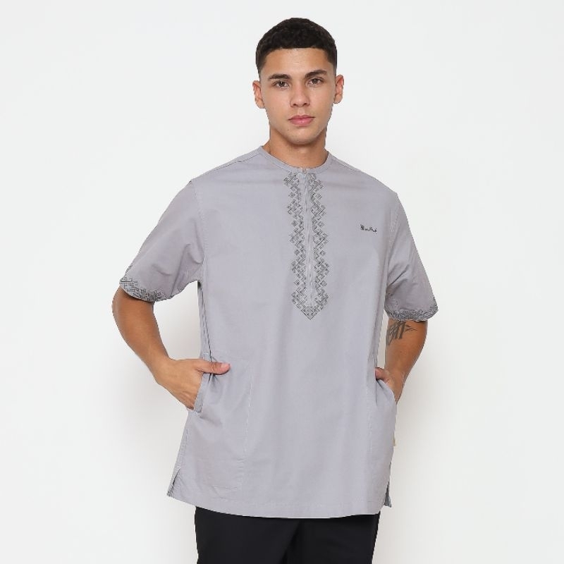 Binauf kurta limited short sleeve Embroidery / kemeja koko bordir lengan pendek