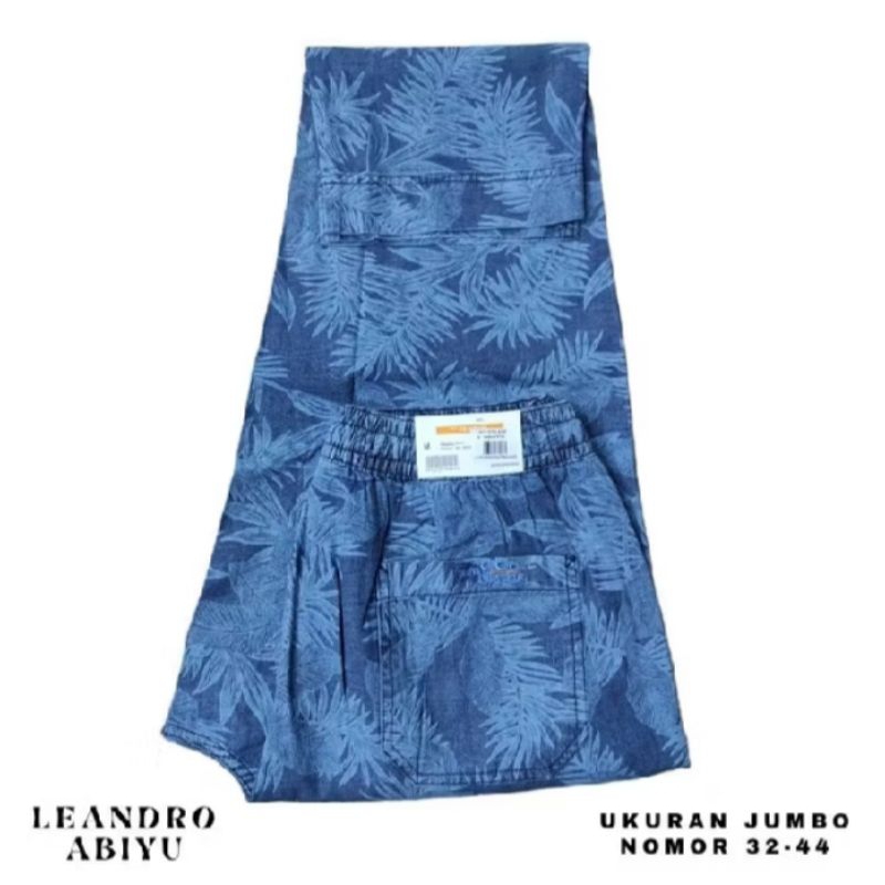 Batik Pesisir Celana Jumbo Denim Motif Le Couture