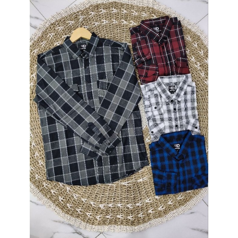 HEM FLANEL | HEM KOTAK COWOK/CEWEK | HEM REMAJA LAKI-LAKI|HEM PANJANG SAKU 2