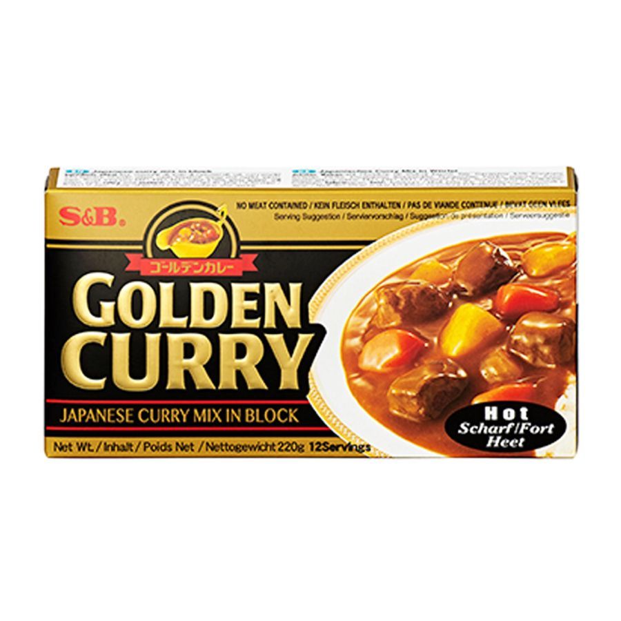

S&B GOLDEN CURRY MIX HOT 220 GR 074880030723
