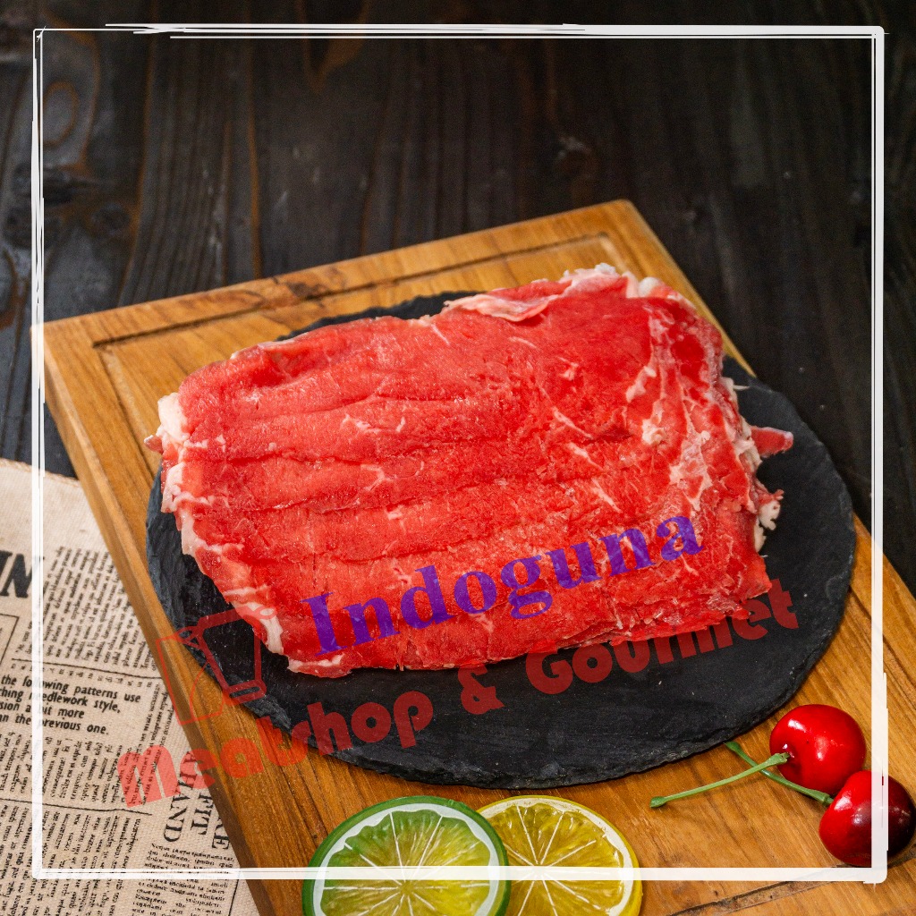 

NZ New Zealand Beef Striploin Sirloin Has Luar PB Sliced