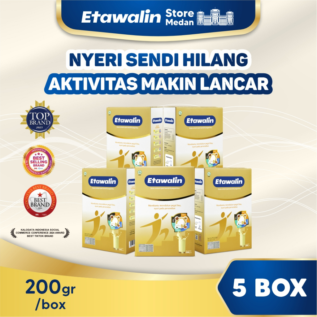 

Paket 5 Box Etawalin: Susu Kambing Menghilangkan Nyeri Sendi dan Asam Urat 200 Gram