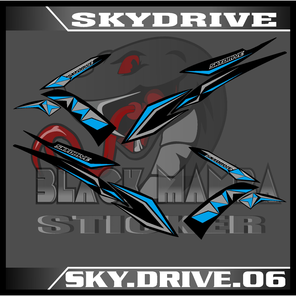 Striping SKYDRIVE sticker list variasi STICKER SKYDRIVE CODE 06