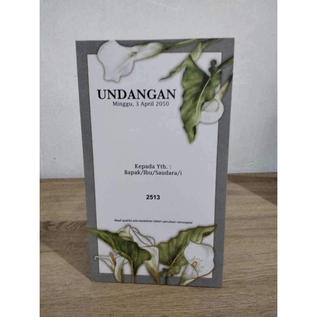 2513 ERBA BLANGKO UNDANGAN KOSONGAN, UNDANGAN PERNIKAHAN MURAH