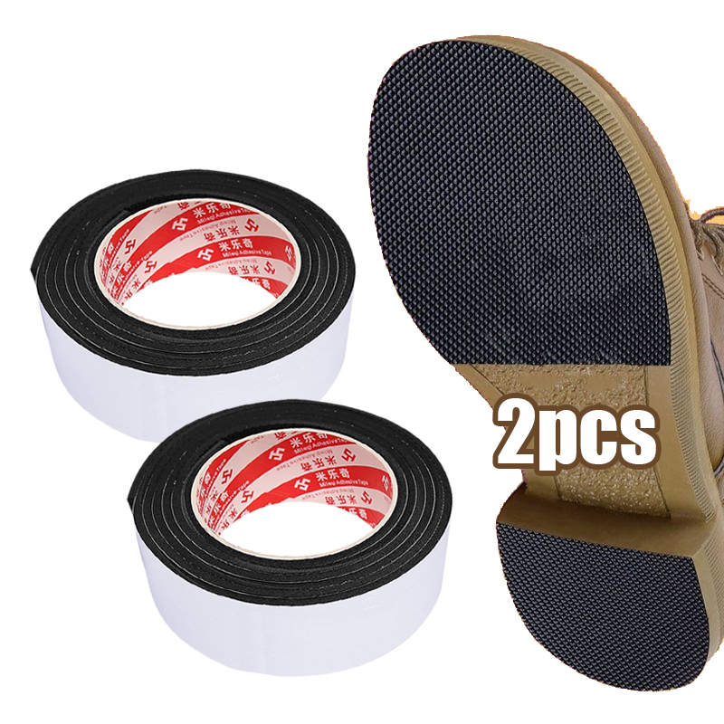 2M*10CM Stiker Sol Sepatu Anti Selip Sol Tendon Tahan Aus Sepatu Kulit Hak Tinggi Perekat Diri Lemba