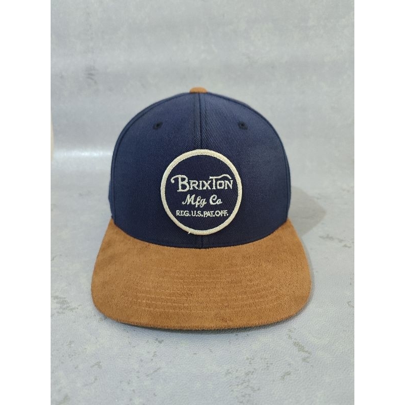 brixton mfg caps twotone topi brixton visor suede