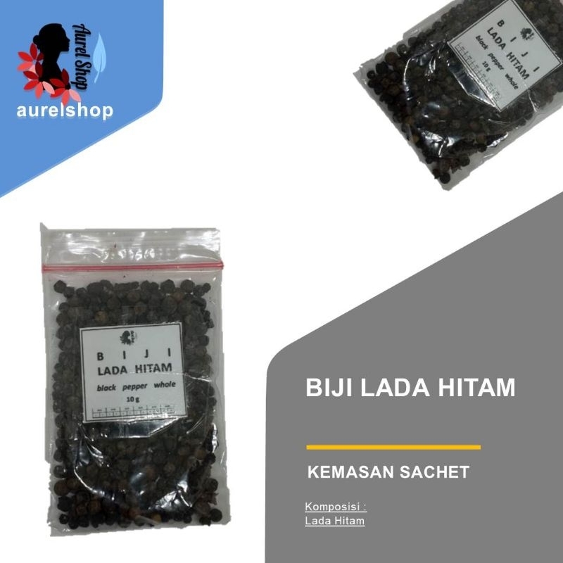 

Biji Lada Hitam murah kemasan Sachet 10g / Blackpeper