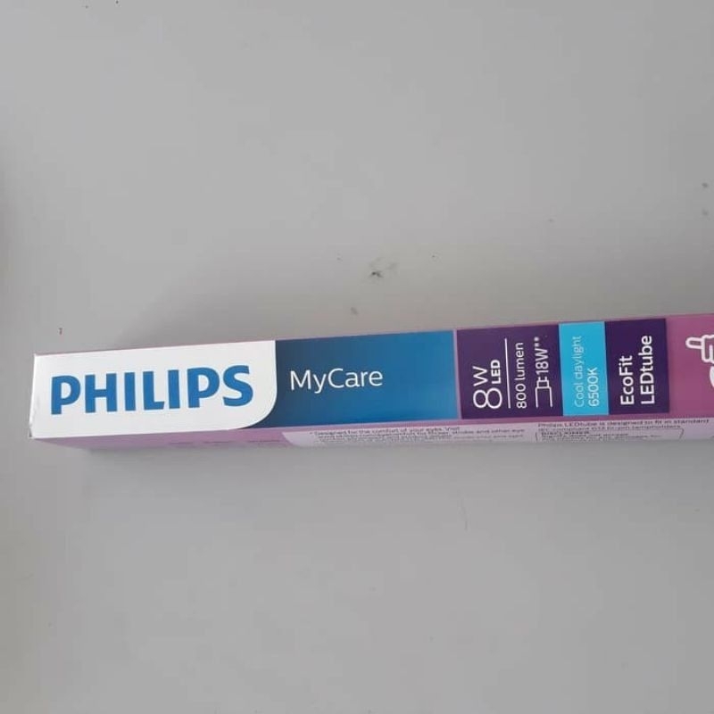 Philips Led Tube T8 Ecofit 8Watt Putih