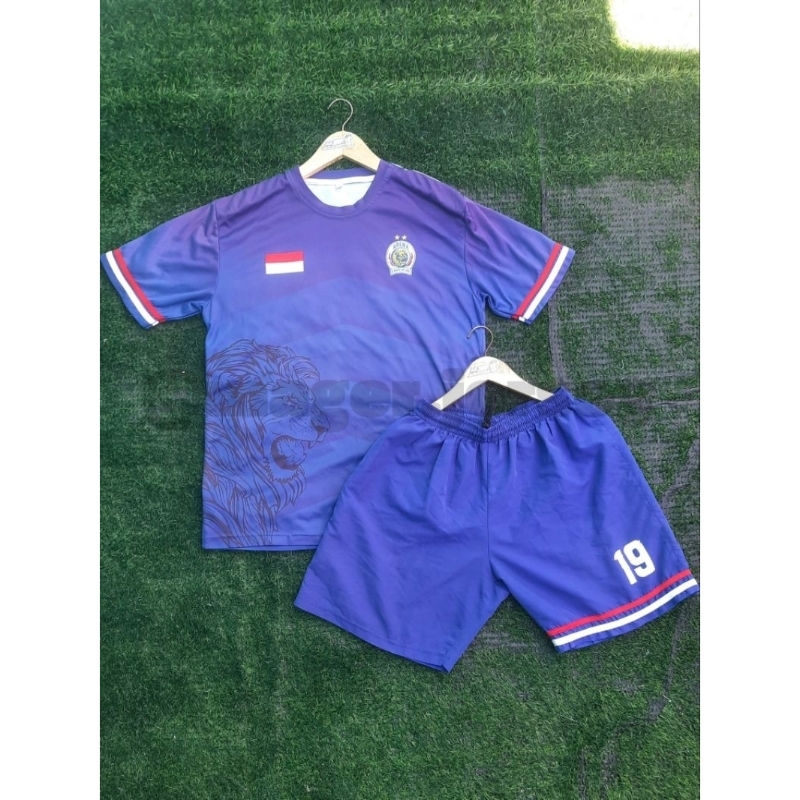 Jersey Latihan Arema Indonesia 2021 Training Worn Satu Stel