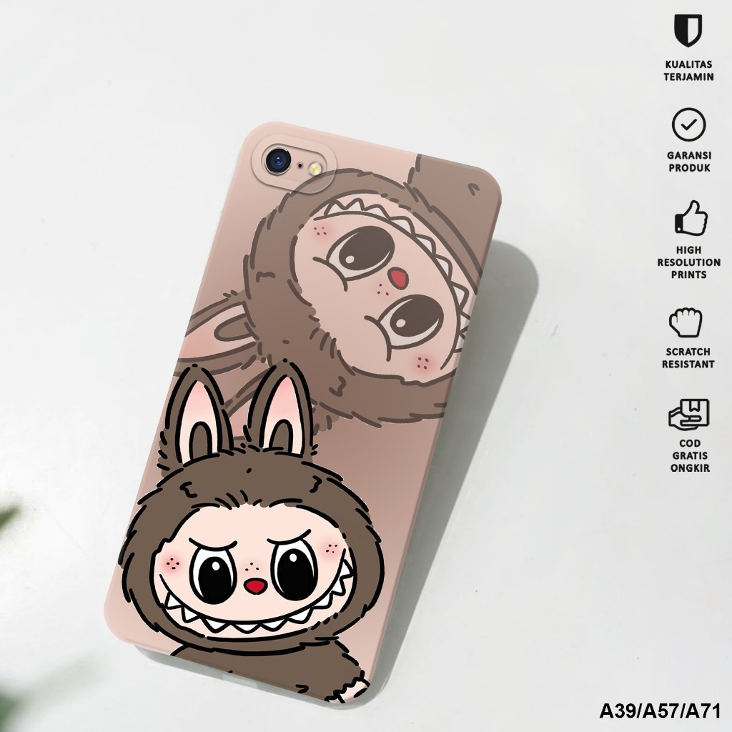 CASE OPPO A39/OPPO A57 - Softcase OPPO A39/OPPO A57 Motif Labubu - Case Pro Camera - Case Hp OPPO A3