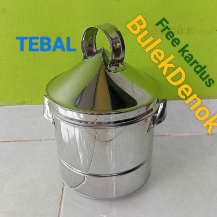 KODE X58A dandang kukus nasi 1kg stenlis tebal berkualitas