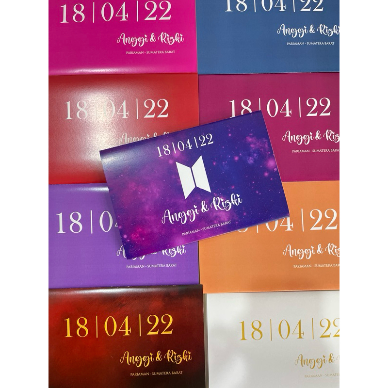 Undagan BTS Undangan Pernikahan minimalis glossi