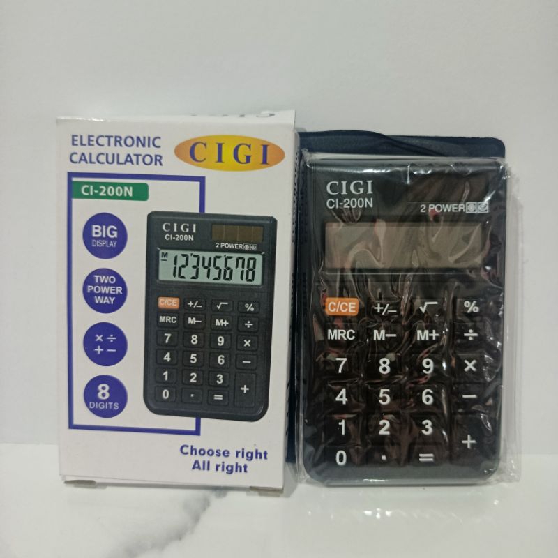 

Kalkulator Kecil CIGI CI-200N / Mini Calculator CIGI CI-200N