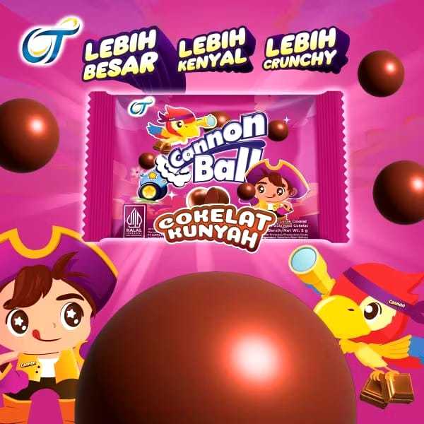 

Cahayadstore Cannon Ball Coklat Kunyah 24 Pcs Ot