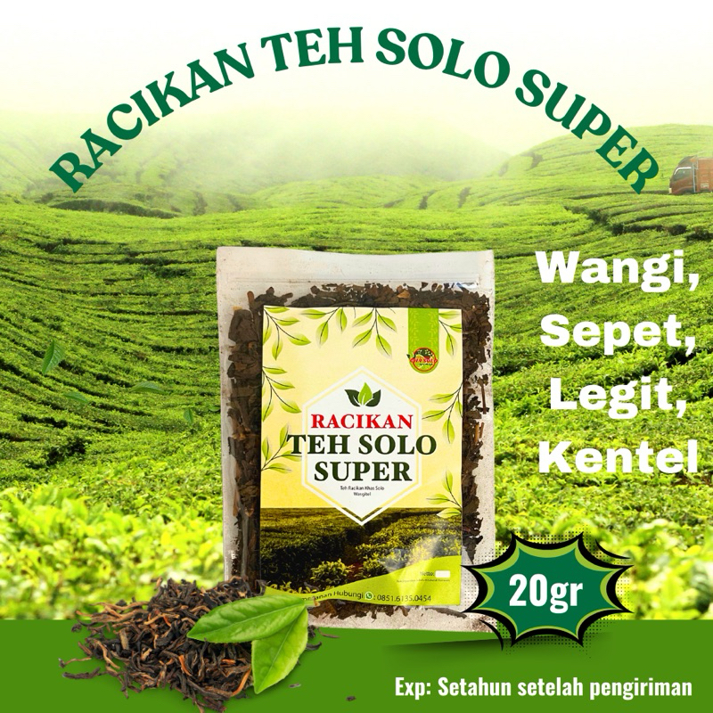 

Racikan Teh Solo Super/20 Gram/Tester/Racikan Teh Solo Super