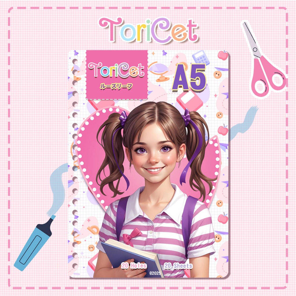 

Loose Leaf / Kertas Binder A5 Toricet - Tori 03 NEW 2025 (Pembatas)