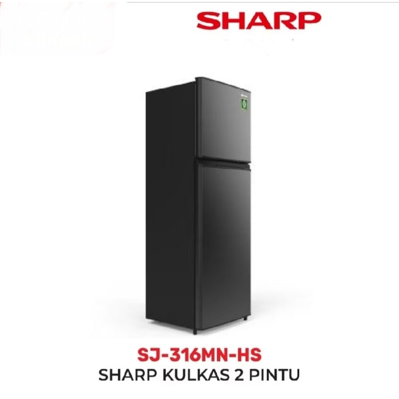 SHARP Kulkas 2 Pintu SJ-316HS 256 Liter