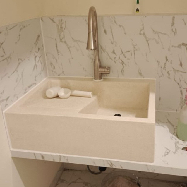 WASTAFEL CUCI BAJU TERRAZZO PREMIUM T 20cm-wastafel laundry