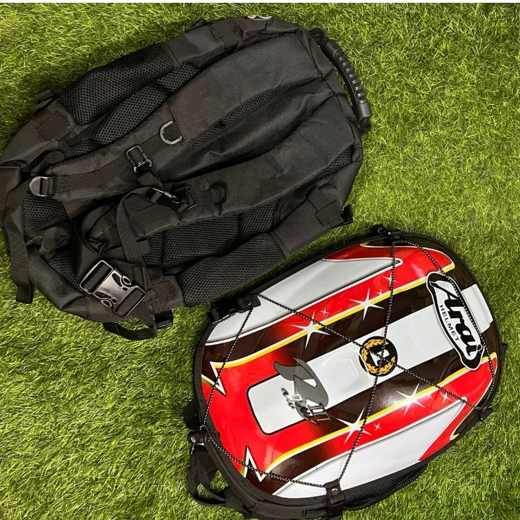 KODE U85K TAS RANSEL ARAITAS TOURING RANSEL MOTOR MOTIF ARAI TAS PUNGGUNG TEMPURUNG RANSEL MODEL ARA