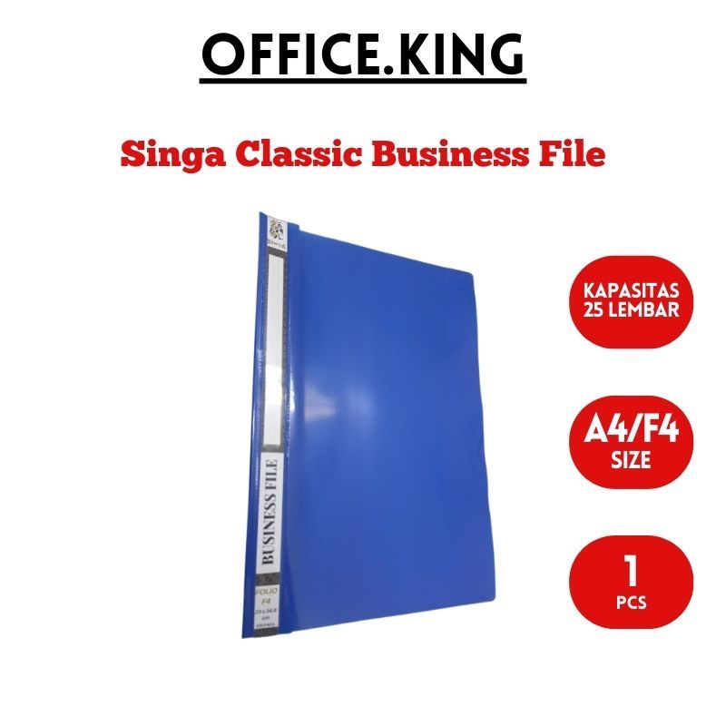 

Business File F4 /A4 Singa Map Acco Plastik Lipat Folio Snelhekter