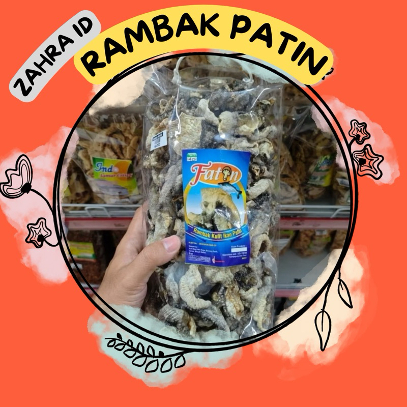 

200GR KERUPUK RAMBAK KULIT IKAN PATIN (FATIN) JAJANAN KHAS TULUNGAGUNG JAWA TIMUR